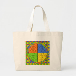 Beautiful Bold Egyptian Pattern: A Dazzling Design Large Tote Bag