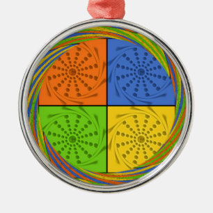 Beautiful Bold Egyptian Pattern: A Dazzling Design Metal Tree Decoration