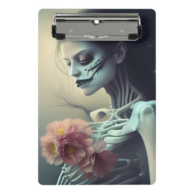 Beautiful Bones AI Generated Art Mini Clipboard (Front)