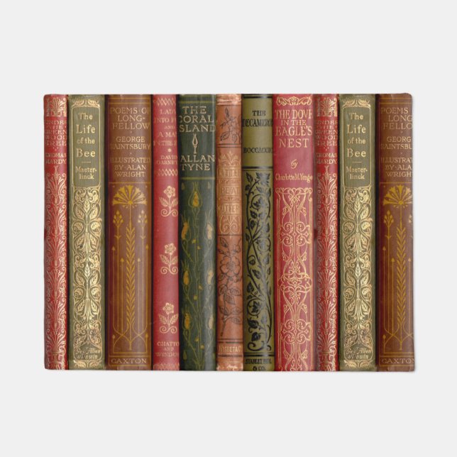 Beautiful Book Spines - Longfellow Doormat (Front)