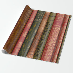 Beautiful Book Spines Wrapping Paper