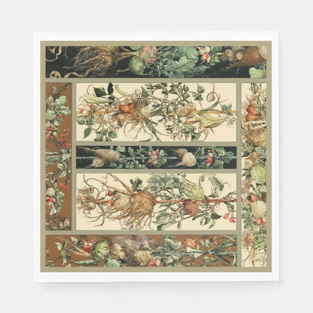 Beautiful Botanical  Napkin (Front)