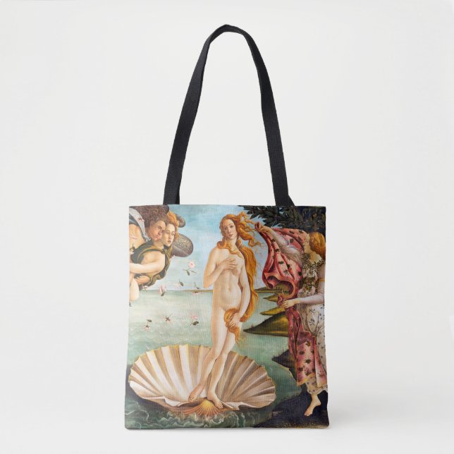 Beautiful Botticelli Venus Restored and Recolored Tote Bag (Front)