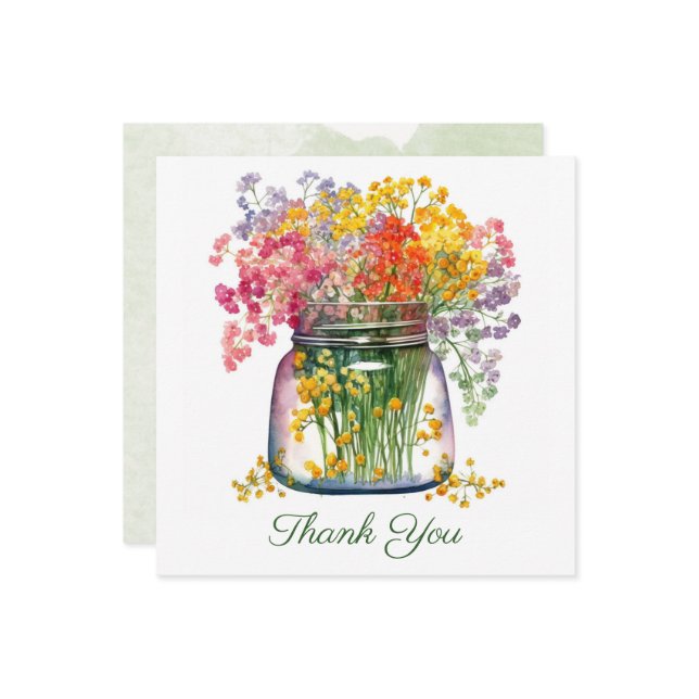 Beautiful Bouquet of Flowers Card (Front/Back In Situ)