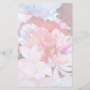 Beautiful bouquet of flowers stationery