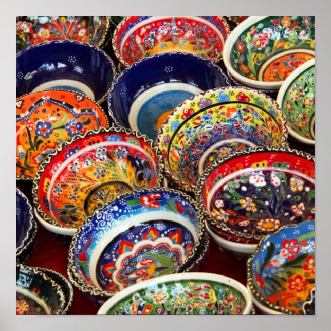 Beautiful Bowls Turkish style Poster (Front)