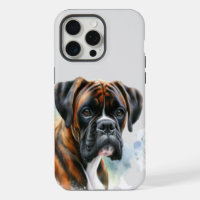 Beautiful Boxer Dog in Watercolor