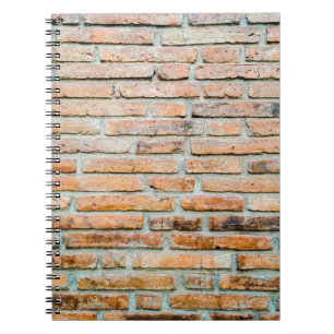 Beautiful brick wall Old classicabstract, architec Notebook