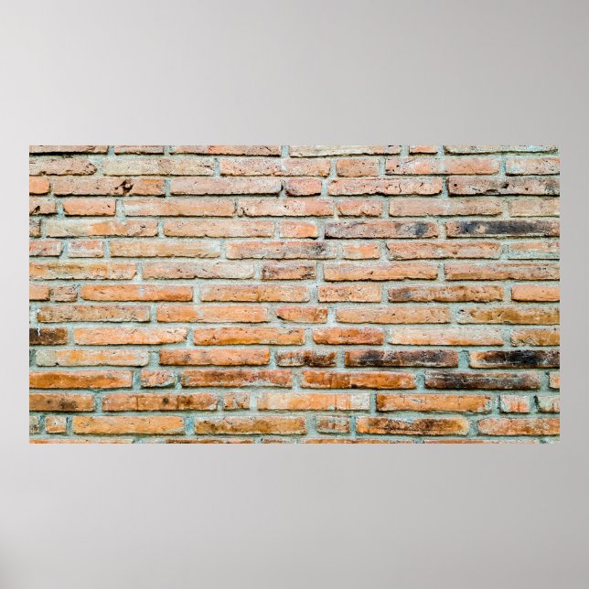 Beautiful brick wall Old classicabstract, architec Poster (Front)