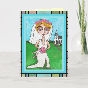 Beautiful Bride engagement/wedding day card