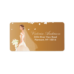 Beautiful Bride Return Address Labels. Label