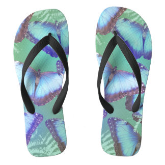 Beautiful bright butterflies jandals