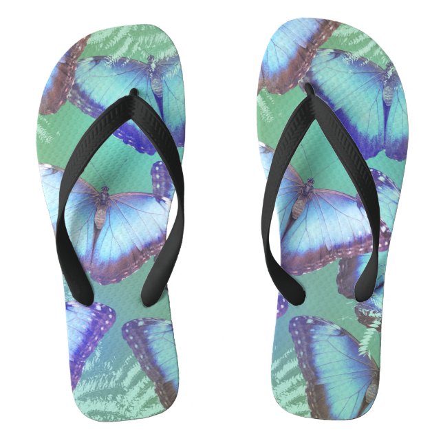 Beautiful bright butterflies jandals (Footbed)
