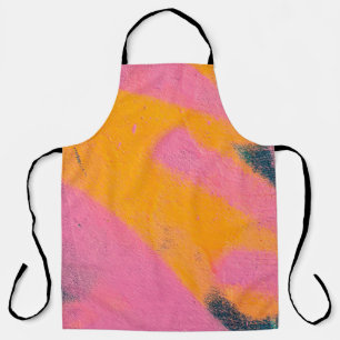 Beautiful bright colorful street art graffiti back apron