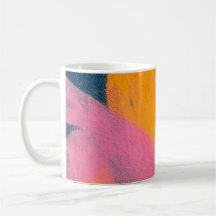 Beautiful bright colorful street art graffiti back coffee mug