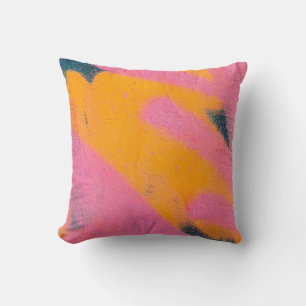 Beautiful bright colorful street art graffiti back cushion