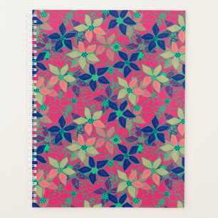 Beautiful bright colours flowers floral summer pri planner