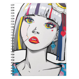 Beautiful Broken Anime Girl Notebook