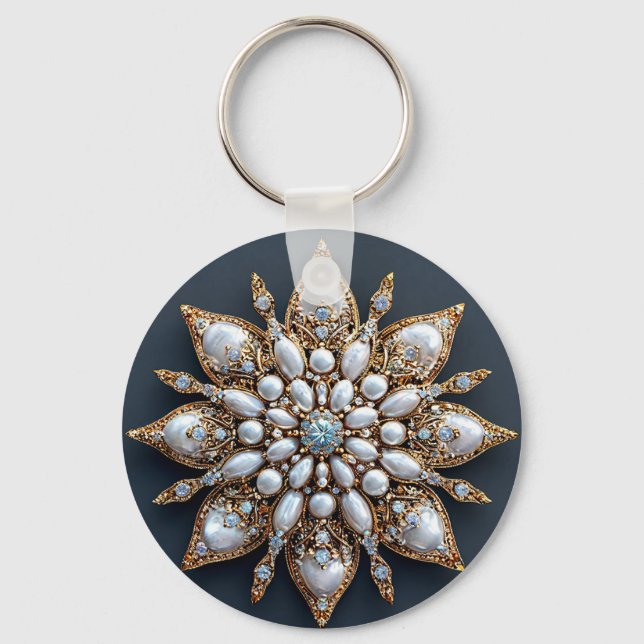 Beautiful Brooch Key Ring (Front)