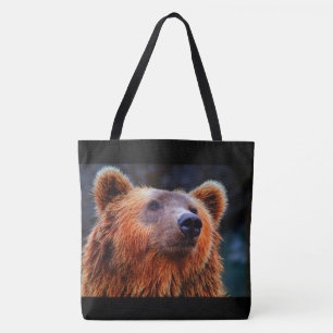 Beautiful Brown Bear Portrait Wildlife Photo Tote Bag
