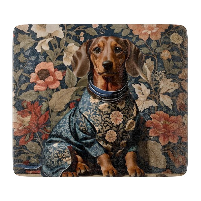 Beautiful Brown Dachshund | Dachshund Portrait Cutting Board (Front)