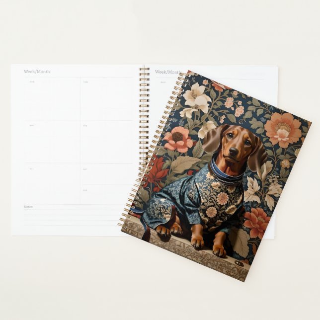 Beautiful Brown Dachshund | Dachshund Portrait Planner (Display)
