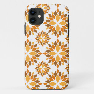 beautiful brown floral pattern Case-Mate iPhone case