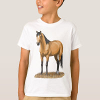 Beautiful Buckskin Dun Quarter Horse Stallion Hors