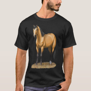 Beautiful Buckskin Dun Quarter Horse Stallion Hors T-Shirt