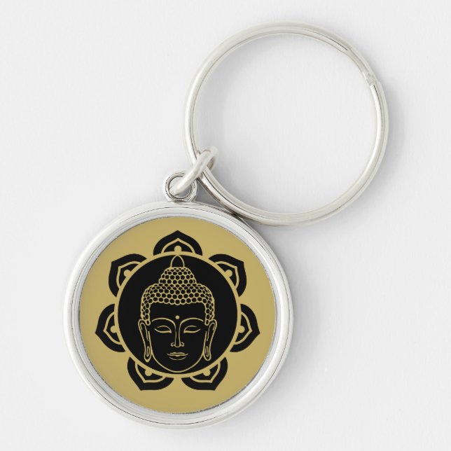 Beautiful Buddha Jewellery Gift Key Ring (Front)