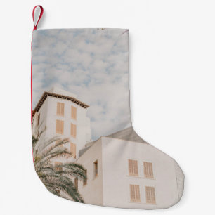 BEAUTIFUL BUILDINGS IN THE CITY VINTAGE LOOK SMALL CHRISTMAS STOCKING