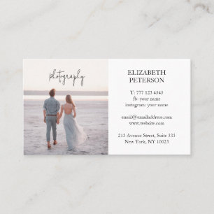 Beautiful business card for wedding photographer