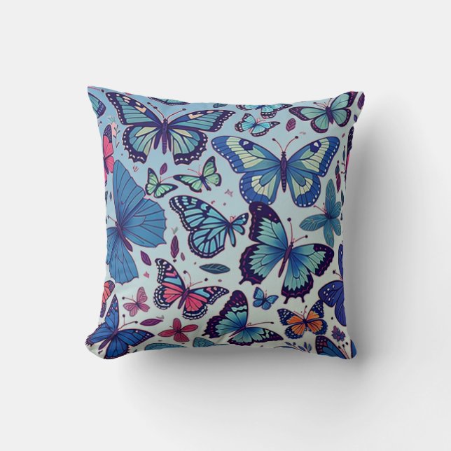 Beautiful Butterflies Cushion (Front)
