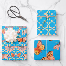 Beautiful Butterflies Turquoise Blue