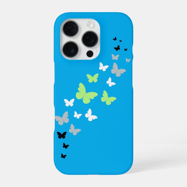 Beautiful Butterfly Agender Pride  iPhone Case (Back)