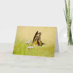 Beautiful Butterfly and Flower Art Scripture Card