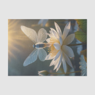Beautiful butterfly and the Lotus Tissue Paper