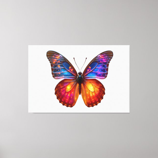 Beautiful Butterfly Art Canvas Print (Front)