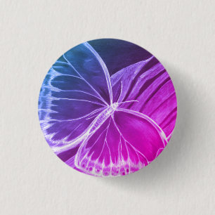 Beautiful Butterfly Button