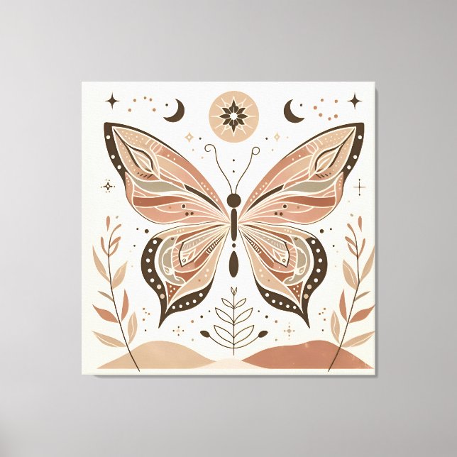 Beautiful Butterfly Canvas Wall Art  (Front)