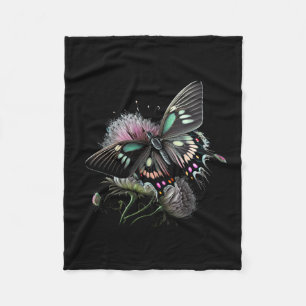 beautiful-butterfly-flower fleece blanket