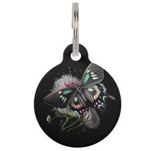 beautiful-butterfly-flower pet tag