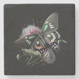 beautiful-butterfly-flower stone coaster