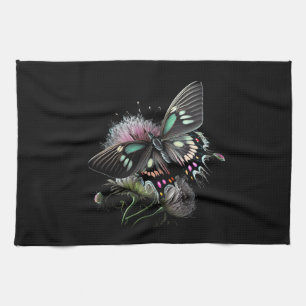 beautiful-butterfly-flower tea towel