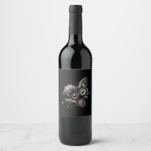 beautiful-butterfly-flower wine label