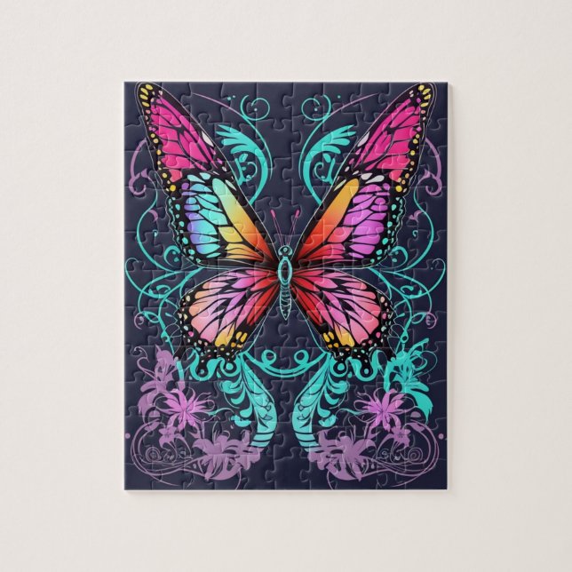Beautiful Butterfly Jigsaw Puzzle (Vertical)
