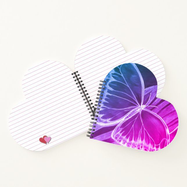 Beautiful butterfly notebook (Inside)