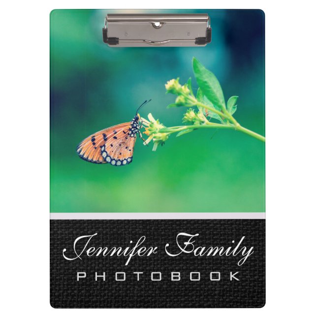 Beautiful Butterfly on a flower #2 Clipboard (Front)