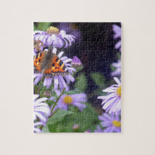 Beautiful Butterfly On Flowers Jigsaw Puzzle