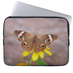 Beautiful Butterfly on Yellow Flower  Laptop Sleeve